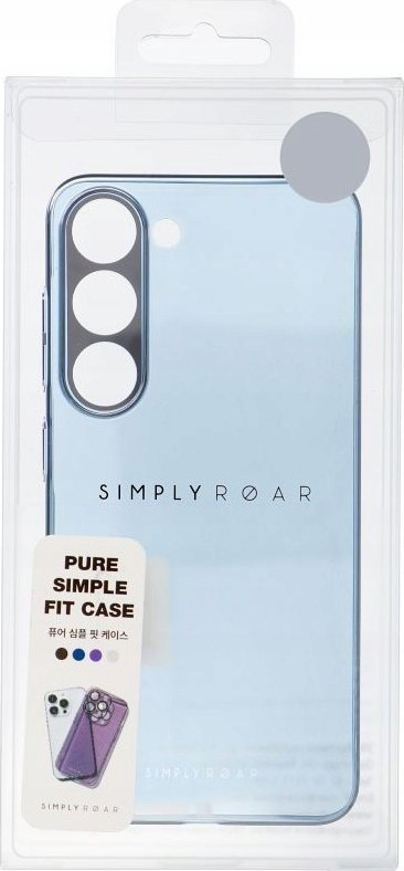 Mbrojtëse telefoni Roar Pure Simple Fit për Samsung Galaxy S24 Ultra, silikon, gjysmë e tejdukshme, blu navy