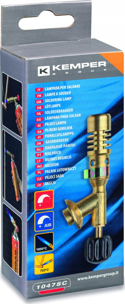 Lampë saldimi Kemper Cartridge Free, pa kartrixh, e lehtë për ta marrë me vete