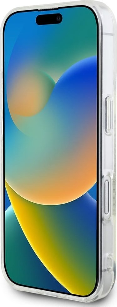 Mbulesë telefoni Karl Lagerfeld IML Rhinestones Karl Head, për iPhone 16 6.1", transparente