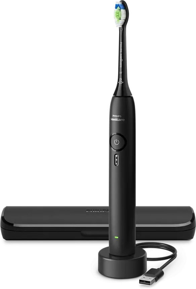 Furçë dhëmbësh elektrike Philips Sonicare HX4033/32, seri 3100, karikim USB, e zezë