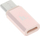 Адаптер USB Хоко, USB Ц во микроУСБ, розева