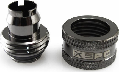 Lidhës kompresioni XSPC V2, G1/4, 10/13 mm, krom i zi