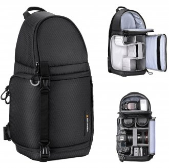 Çantë fotografike K&F Concept Beta Messenger 10L, 10L, rezistente ndaj ujit, e zezë