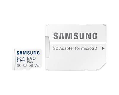 Kartë memorie Samsung MicroSDXC MB-MC64KA/EU, 64GB, Class 10, me adapter SD