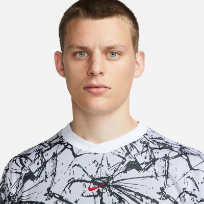 Bluzë sportive Nike F.C. JSY SS DV9769 100, poliester, për meshkuj, bardh e zi