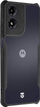 Kapak telefoni Tactical Quantum Stealth për Motorola G04, transparent, me detaje të zeza