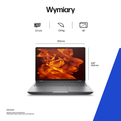 Laptop HP ZBook Fury G1i 16, Intel Core Ultra 7 255HX, 16GB RAM, 512GB SSD, RTX Pro 1000