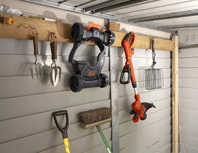 Kositës bari Black &amp; Decker 3 në 1, 550W, gjerësi prerje 30cm, portokalli me të zezë
