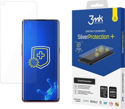 Folie mbrojtëse 3mk SilverProtection+ për Oppo Reno 3 Pro, antimikrobiale, transparente