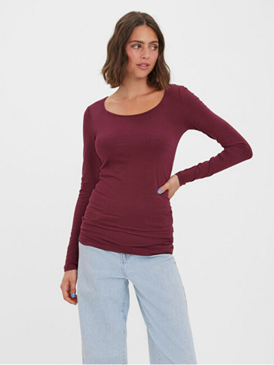 Блуза Vero Moda VMMAXI Regular Fit, розова