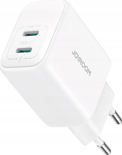 Karikues muri Joyroom JR-TCF12, 2x USB-C, 20W PD QC 3.0, i bardhë