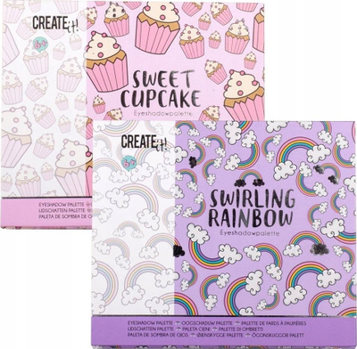 Paletë sysh Canenco CREATE IT Pastel Eyeshadow Mix, 12 ngjyra, shumëngjyrëshe