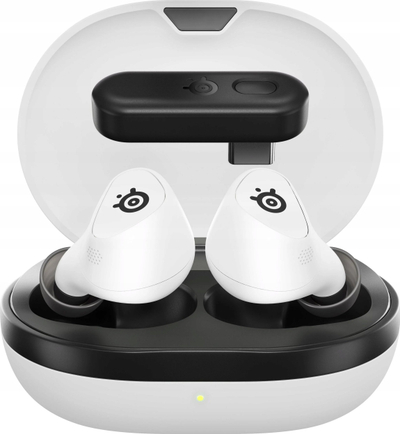 Kufje gaming SteelSeries Arctis GameBuds, wireless, noise cancelling, të bardha