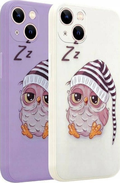 Futrollë Maxximus MX Owl Sleepy për Samsung A72 4G 5G, plastik, vjollcë