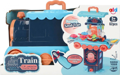 Lodër kuzhine Mega Creative Kitchen Train 2n1, valixhe me rrota, me aksesore