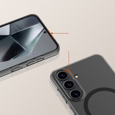 Маска за телефон Tech-Protect Magslim MagSafe, Galaxy S25 Edge, мат, црна