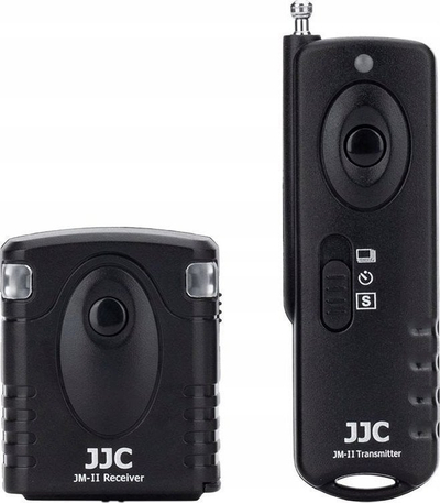 Telekomandë wireless për kamera JJC JM D2 II, radio frekuencë, kontroll në distancë, e zezë