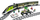 Set lodër LEGO City Passenger Express Train 60337, tren elektrik, me shina