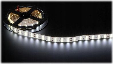 Shirit LED LED120A, 5 m, 12V, 6000K, i bardhë i ftohtë