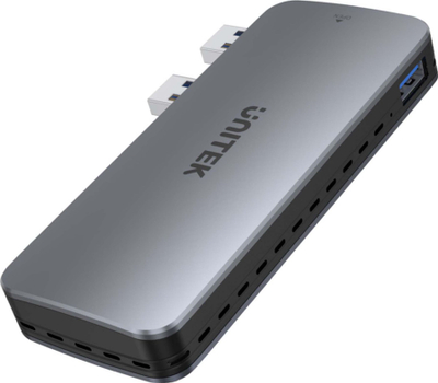 Kuti e jashtme SSD M.2 NVMe Unitek, USB 10Gbps, për PS5, gri metal