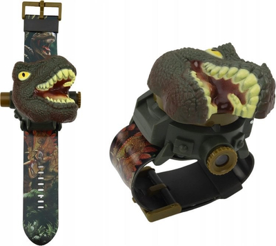 Orë dore për kalamoj 3D Projector Watch Dinosaur, 24 imazhe dinosauri, shumëngjyrëshe