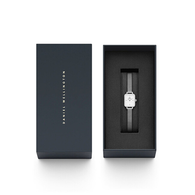 Orë dore për femra Daniel Wellington Quadro Mini DW00100732, e argjendtë