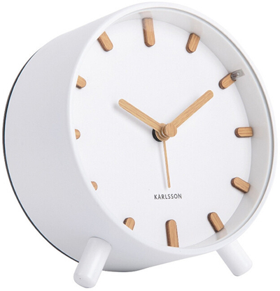 Orë me alarm Karlsson KA5943WH, e bardhë