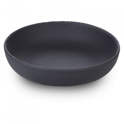 Pjatë e thellë Basalt Gourmet për pasta dhe sallata, gri