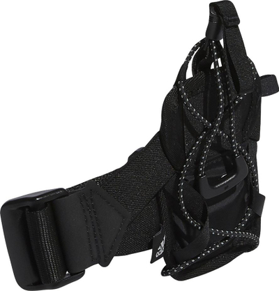Mbajtëse shishe për vrap adidas Run Mob Holder DY5724, rrip i rregullueshëm, me reflektues, e zezë