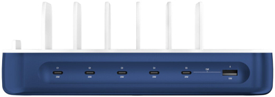 Stacion karikimi 4smarts Team 100W, 5x USB C, 1x USB A, navy