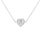 Byzylyk për femra Guess Heart Jardin JSBB04457JWRH, i argjendtë