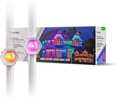 Комплет за надворешно осветлување Nanoleaf 1D Starter Kit, интелигентен, шарен