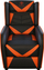 Karrige gaming Deltaco Gaming and Relax, lëkurë sintetike, mbajtëse këmbësh, e zezë me portokalli