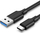 Kabllo Ugreen USB - USB-C 3.0, 1m, e zezë