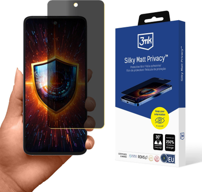 Folie mbrojtëse 3mk Silky Matt Privacy për ZTE Blade V60 Design, mat, kundër shikimeve anësore, e tejdukshme