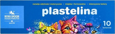 Plasticinë Koh-I-Noor 1315S1 Kittens, set 10 ngjyra