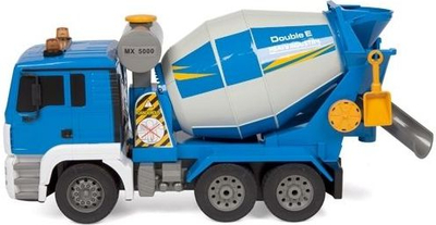 Lodër kamion betoni Double E MAN TGS, me pult, bateri 6V, blu