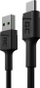 Kabllo USB Green Cell GC PowerStream KABGC25, USB A me USB C, 0.3m, e zezë