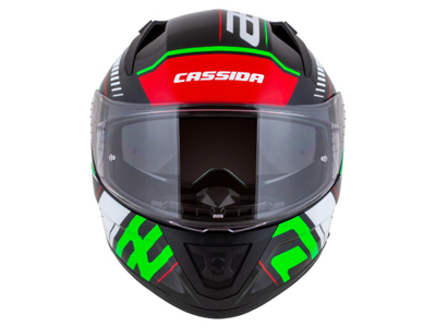 Helmeta moto Cassida Aero Drome, full face, polikarbonat, gri e zezë