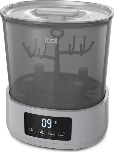 Sterilizues biberonash LOVI Electric Sterilizer me tharëse, me cikël automatik, gri