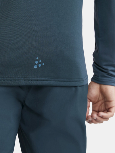 Bluze sportive për burra Craft Core Gain Midlayer, me half zip, masa M, blu e errët