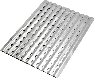 Fletë skare inoksi Bbq Sheet, set me 2 copë, çelik inox, ngjyrë argjendi