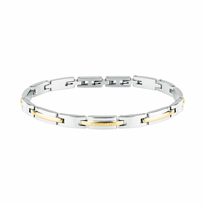 Byzylyk për meshkuj Trussardi T-Steel, i argjendtë