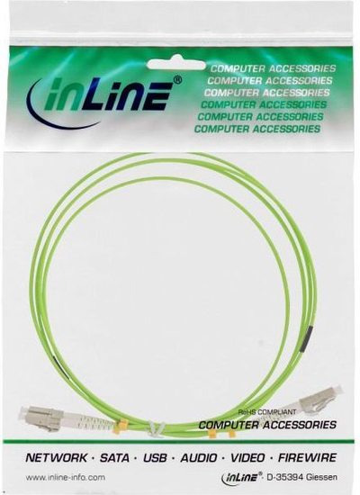 Kabllo optike InLine, 3 m, e gjelbër
