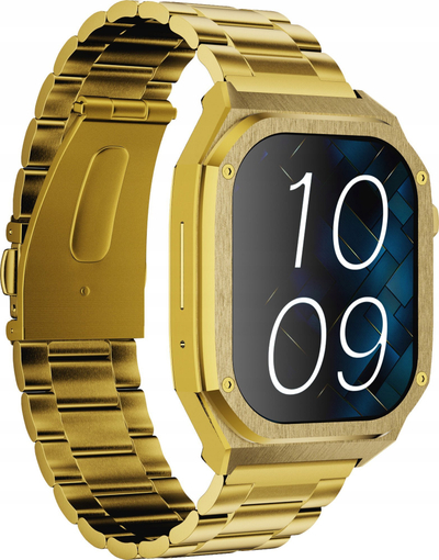 Smartwatch Maxcom FW65 Iron S Gold, 1.95", rezistent ndaj ujit, ngjyrë ari