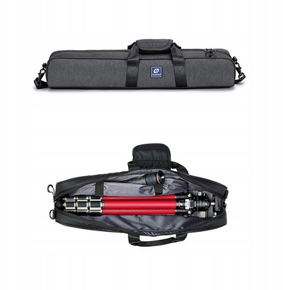 Tripod karboni Leofoto LA-324C Athena, me kokë LH-40, i kuq
