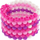 Set lodër Girls Creator Bead’s Bracelets Loom, makinë për byzylykë, rruaza shumëngjyrëshe, rozë