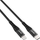 Kabllo USB InLine USB C në Lightning, 1 m, i zi