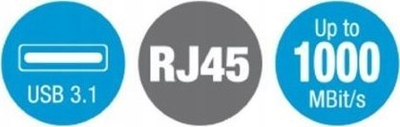Adapter rrjeti Vivanco USB Type C 34291, RJ45, 1 Gbit/s, i bardhë