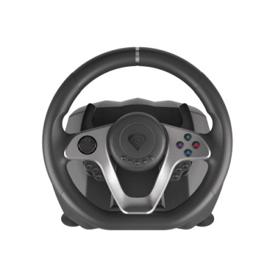 Volan gaming Genesis Seaborg 400, me dridhje me dy motorë, 270° 900°, i zi